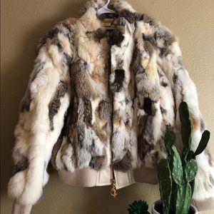 Genuine Rabbit Fur Coat 🧥🔥✨🖤